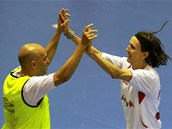 Chrudimská radost. Vpravo Michal Mareš. Chrudimská radost. Vpravo Michal Mareš.