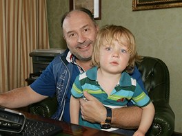 Michal David a jeho vnuk Sebastian