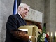 Prezident Miloš Zeman pronesl smuteční řeč při posledním rozloučením s