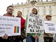 Protest proti postupu prezidenta Miloše Zemana při udělování profesury Martinu...