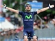 VÍTĚZNÉ GESTO. Giovanni Visconti v cíli 17. etapy cyklistického závodu Giro