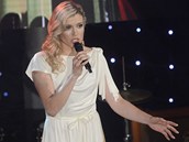 Gabriela Soukalová v závěru galavečera českého biatlonu také zazpívala. Gabriela Soukalová v závěru galavečera českého biatlonu také zazpívala.