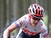 Tereza Huříková během závodu Světového poháru v Novém Městě. Tereza Huříková během závodu Světového poháru v Novém Městě.