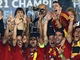 �pan�l�t� fotbalist� se raduj� z titulu mistr� Evropy do 21 let.