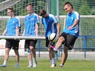 Plze�t� fotbalist� zah�jili letn� p��pravu, Stanislav Tecl (vpravo) se vyhnul...