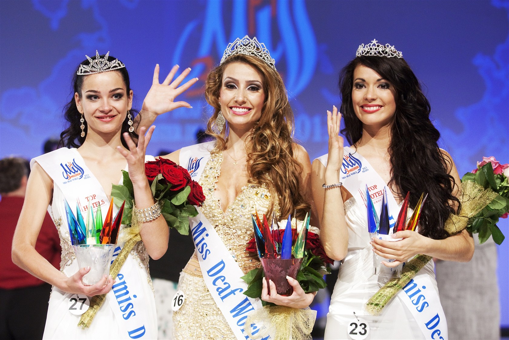 Neslyšící miss 2013 je Brazilka Thaisy Payová, druhá skončila Slovenka Erika Ďuricová a třetí Queval Marianneová z Francie.