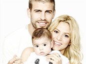Šťastná rodinka - zpěvačka Shakira, fotbalista Gerarda Piqué a jejich syn Milan Šťastná rodinka - zpěvačka Shakira, fotbalista Gerarda Piqué a jejich syn Milan