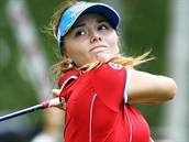 Česká golfistka Klára Spilková v nedělním závěrečném kole turnaje série Ladies... Česká golfistka Klára Spilková v nedělním závěrečném kole turnaje série Ladies...