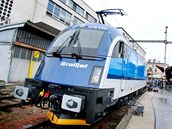 Křest lokomotivy 1216 Taurus v barvách Českých drah. Lokomotiva se jmenuje... Křest lokomotivy 1216 Taurus v barvách Českých drah. Lokomotiva se jmenuje...