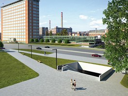 Vizualizace podchodu u náměstí Práce podle vítězného návrhu architekta Pavla Vizualizace podchodu u náměstí Práce podle vítězného návrhu architekta Pavla