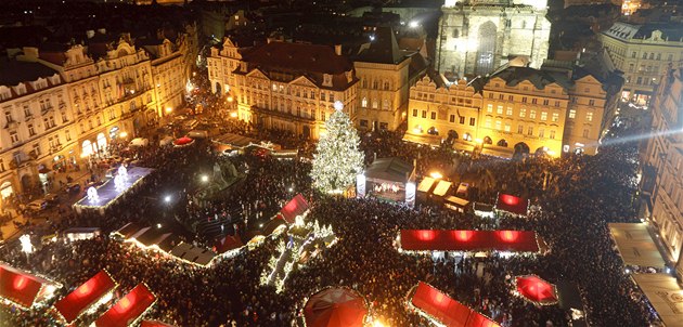 Vánoční trhy na Staroměstském náměstí v Praze Vánoční trhy na Staroměstském náměstí v Praze