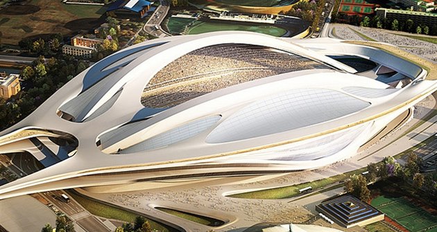Vize 2020 Projekt Olympijského stadionu pro hry v Tokiu 2020. Dnes na tomto... Vize 2020 Projekt Olympijského stadionu pro hry v Tokiu 2020. Dnes na tomto...