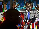 Nynější jihoafrický prezident Jacob Zuma navštívil bohoslužbu v metodistickém... Nynější jihoafrický prezident Jacob Zuma navštívil bohoslužbu v metodistickém...