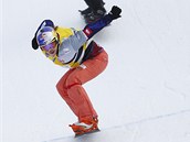 Česká snowboardcrosařka Eva Samková během závodu Světového poháru v rakouském... Česká snowboardcrosařka Eva Samková během závodu Světového poháru v rakouském...