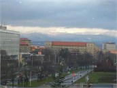 Výhled na zasněžené Krušné hory ze severočeského Mostu
Výhled na zasněžené Krušné hory ze severočeského Mostu