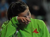 Slávistická brankářka Lucie Satrapová Slávistická brankářka Lucie Satrapová