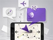 Cestovatelské aplikace v mobilním telefonu. Ilustrační foto Cestovatelské aplikace v mobilním telefonu. Ilustrační foto