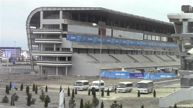 Závodiště Formule 1 v Soči připomíná zatím staveniště Závodiště Formule 1 v Soči připomíná zatím staveniště