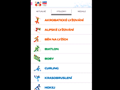Mobilní aplikace ZOH 2014 Mobilní aplikace ZOH 2014