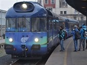 Unikátní modrý krokodýl neboli měřicí vůz ETCS, ještě voní novotou. Jeho... Unikátní modrý krokodýl neboli měřicí vůz ETCS, ještě voní novotou. Jeho...
