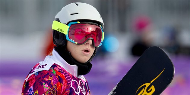 Česká snowboardistka Ester Ledecká v kvalifikaci paralelního obřího slalomu na... Česká snowboardistka Ester Ledecká v kvalifikaci paralelního obřího slalomu na...