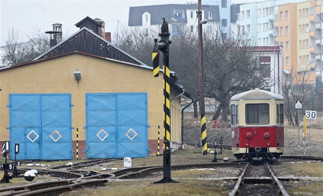 Na nádraží úzkokolejky v Kamenici nad Lipou. Na nádraží úzkokolejky v Kamenici nad Lipou.