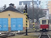 Na nádraží úzkokolejky v Kamenici nad Lipou. Na nádraží úzkokolejky v Kamenici nad Lipou.