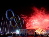 HRY SKONČILY. Momentka ze slavnostního zakončení zimních olympijských her v... HRY SKONČILY. Momentka ze slavnostního zakončení zimních olympijských her v...