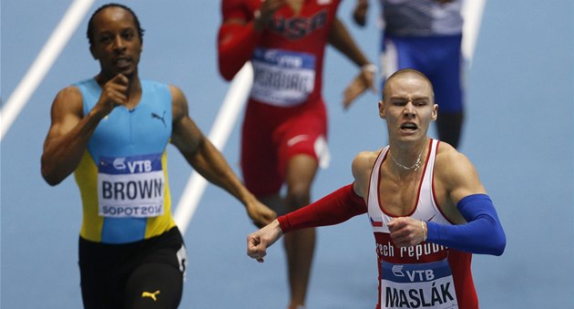 ZLATÝ FINIŠ. Pavel Maslák vítězí na halovém mistrovství světa v Sopotech ve ZLATÝ FINIŠ. Pavel Maslák vítězí na halovém mistrovství světa v Sopotech ve