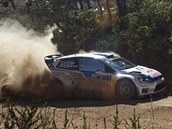 Sébastien Ogier při Mexické rallye Sébastien Ogier při Mexické rallye