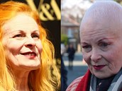 Vivienne Westwoodová vyměnila dlouhé zrzavé vlasy za krátký bílý sestřih. Vivienne Westwoodová vyměnila dlouhé zrzavé vlasy za krátký bílý sestřih.