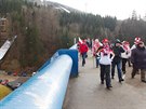 Zklamaní fanoušci na MS v letech na lyžích v Harrachově Zklamaní fanoušci na MS v letech na lyžích v Harrachově