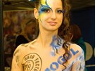 Výstaviště Holešovice předvádění motorek, volba Miss a soutěž v malování na lidském těle Výstaviště Holešovice předvádění motorek, volba Miss a soutěž v malování na lidském těle