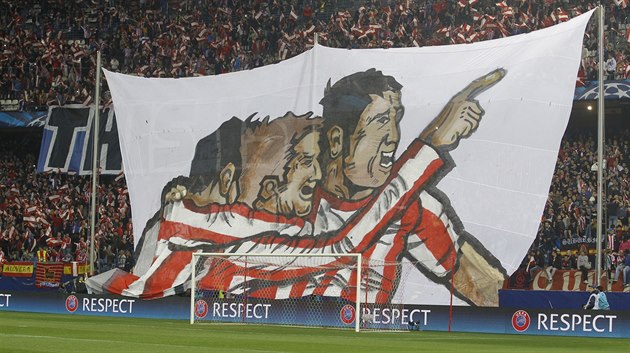 TOHLE CHCEME VIDĚT. Fanoušci Atlétika Madrid roztáhli během osmifinále Ligy... TOHLE CHCEME VIDĚT. Fanoušci Atlétika Madrid roztáhli během osmifinále Ligy...