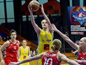 Jelena Dubljevičová z USK Praha (nahoře uprostřed), Rachel Allisonová (dole... Jelena Dubljevičová z USK Praha (nahoře uprostřed), Rachel Allisonová (dole...