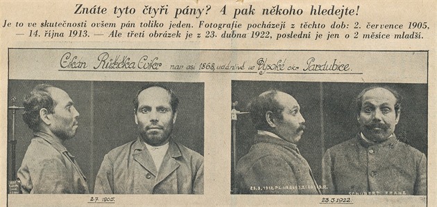 Znáte tyto čtyři pány? Je to ve skutečnosti jen jen jeden - potulný cikán... Znáte tyto čtyři pány? Je to ve skutečnosti jen jen jeden - potulný cikán...