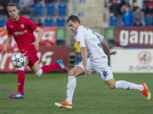 AUTOR HATTRICKU. Útočník Jaroslav Diviš ze Slovácka dal své první góly v české... AUTOR HATTRICKU. Útočník Jaroslav Diviš ze Slovácka dal své první góly v české...