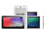 Všechny tři verze sedmipalcového tabletu Surtab Všechny tři verze sedmipalcového tabletu Surtab