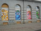 dům po výbuchu s novou grafikou, nápad upoutá dům po výbuchu s novou grafikou, nápad upoutá