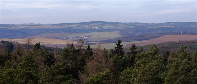 Zábřežská vrchovina z Velkého Kosíře Zábřežská vrchovina z Velkého Kosíře