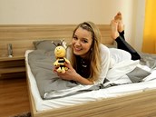 V ložnici se spí příjemně, je zde klid, pochvaluje si Gabriela Franková. V ložnici se spí příjemně, je zde klid, pochvaluje si Gabriela Franková.