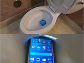 Testovat voděodolnost Samsungu Galaxy S5 lze různě. Ponořením do záchodové... Testovat voděodolnost Samsungu Galaxy S5 lze různě. Ponořením do záchodové...