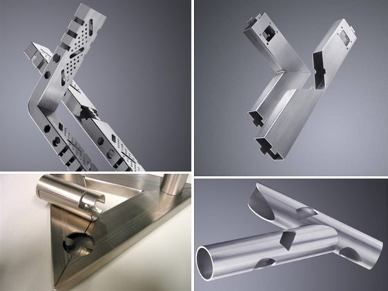 Výsledné polotovary ze stroje TruLaser Tube 5000. Výsledné polotovary ze stroje TruLaser Tube 5000.