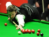 Mark Selby během finále mistrovství světa ve snookeru. Mark Selby během finále mistrovství světa ve snookeru.