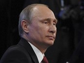 Ruský prezident Vladimir Putin na podnikatelském fóru v Petrohradě (23. května... Ruský prezident Vladimir Putin na podnikatelském fóru v Petrohradě (23. května...