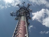 Telekomunikační věž na rozhledně Hrubý Jeseník na Nymbursku Telekomunikační věž na rozhledně Hrubý Jeseník na Nymbursku