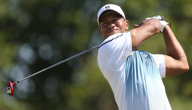Tiger Woods na golfovém The Open. Tiger Woods na golfovém The Open.