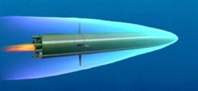Ruské torpédo Škval využívá technologii superkavitace, která mu umožní... Ruské torpédo Škval využívá technologii superkavitace, která mu umožní...