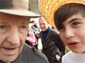 Miloš Jakeš během rozhovoru Miloš Jakeš během rozhovoru