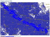 Mapa pokrytí dálnice D1 rychlým mobilním internetem O2 4G LTE Mapa pokrytí dálnice D1 rychlým mobilním internetem O2 4G LTE